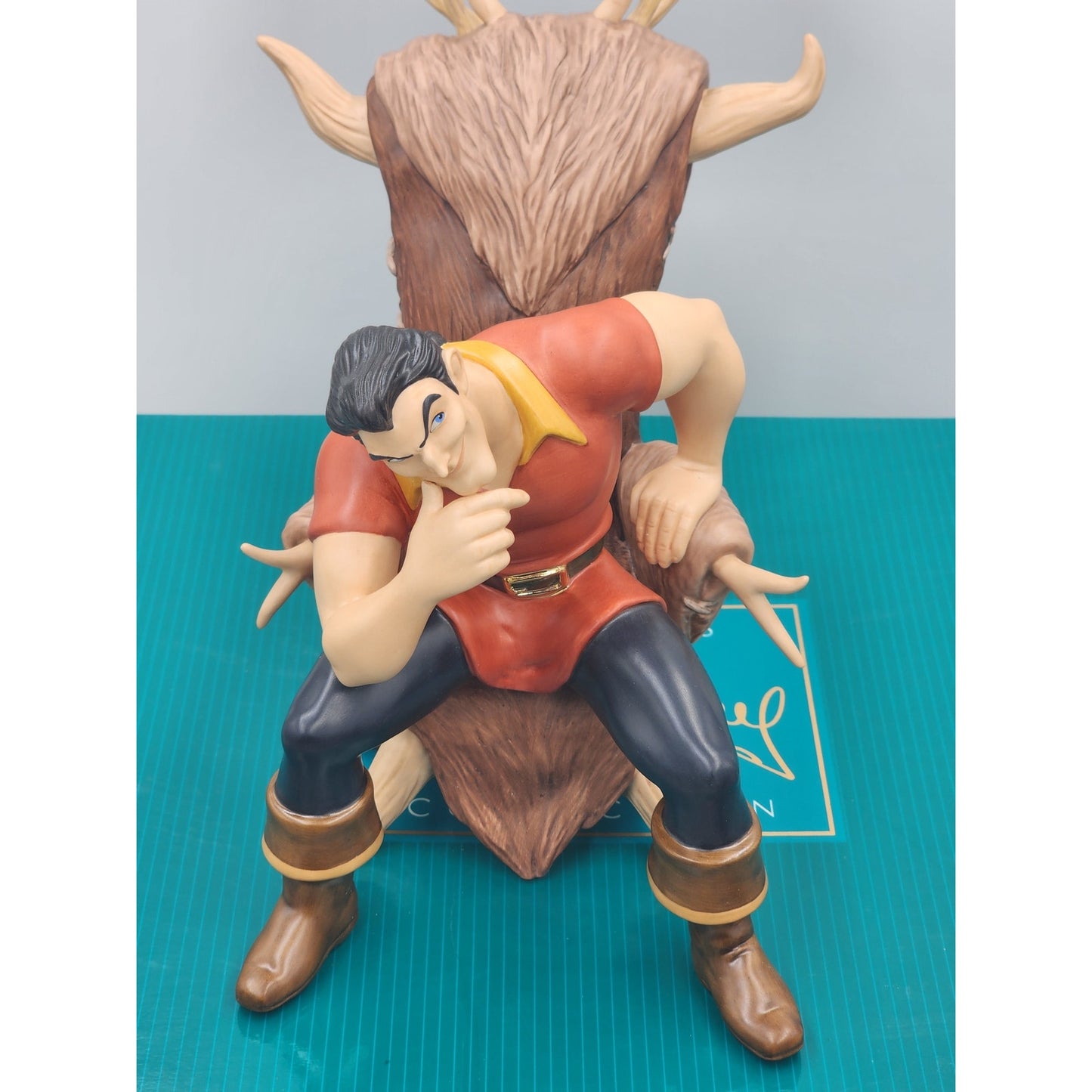 WDCC Gaston Scheming Suitor Beauty and the Beast Disney Villains COA Box Disney