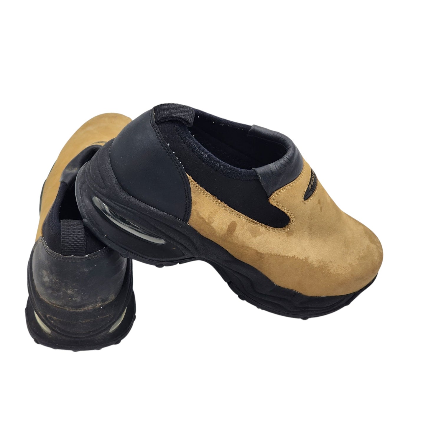 Dunlop Golf Shoes Mens 9 Slip On Dry 10 Brown Black Spiked Sole Performance