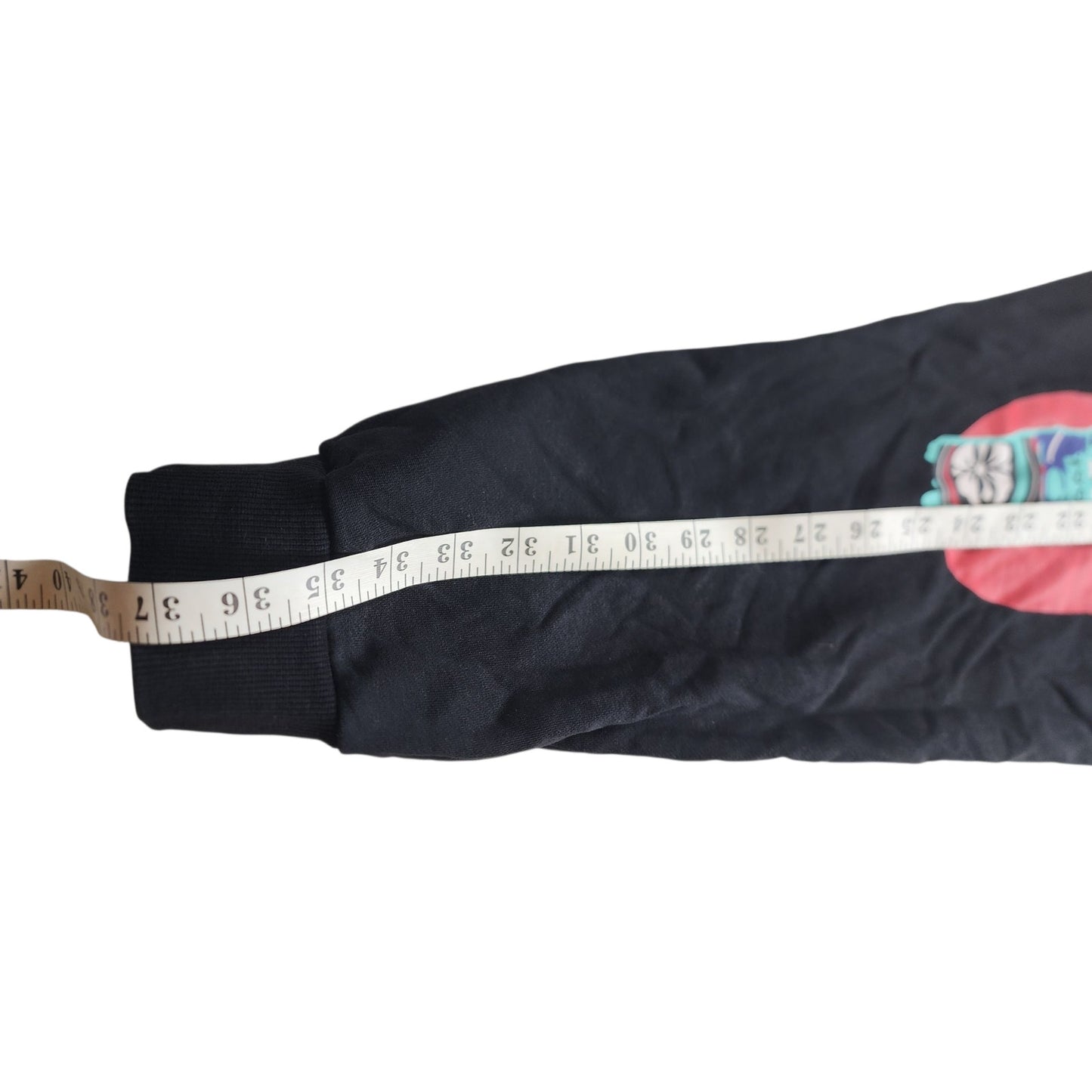 EVISU Heritage Custom XL Sweatpants Red Daicock Graphic Logo Streetwear Joggers