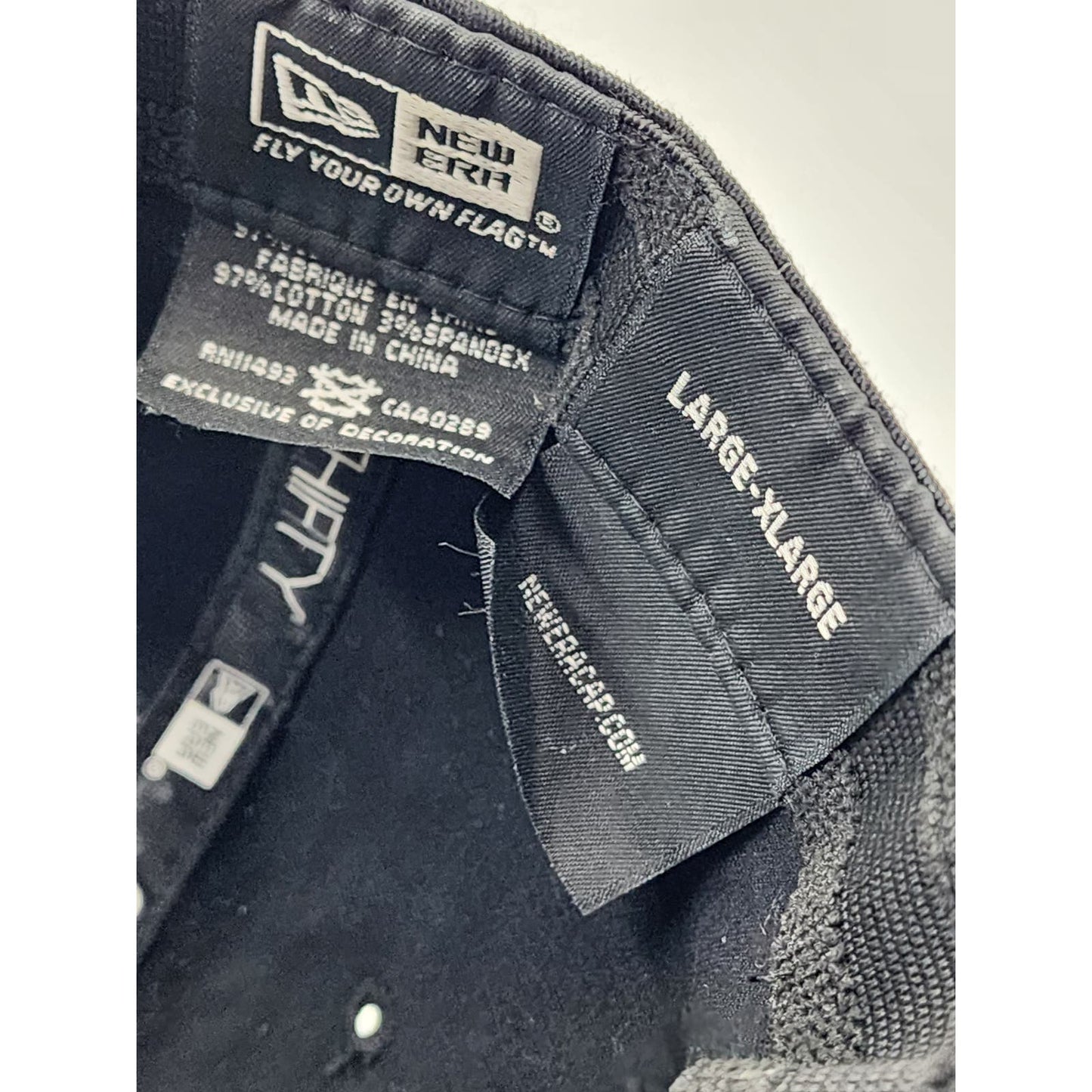 Philadelphia Eagles Hat New Era NFL 39thirty Baseball Cap Black Teal Size Large