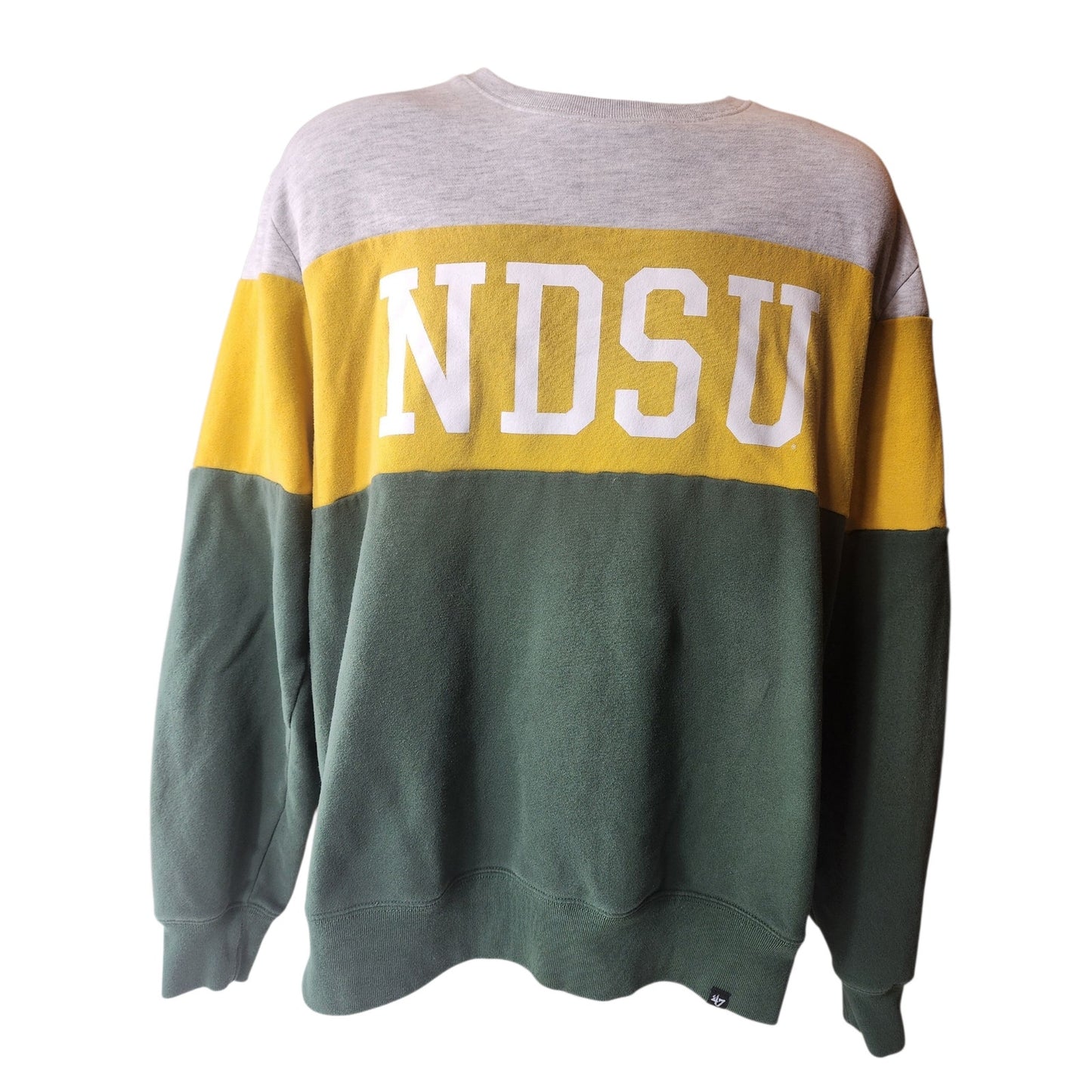 47 Brand NDSU Crewneck Sweatshirt Mens XXL North Dakota State Bison Colorblock