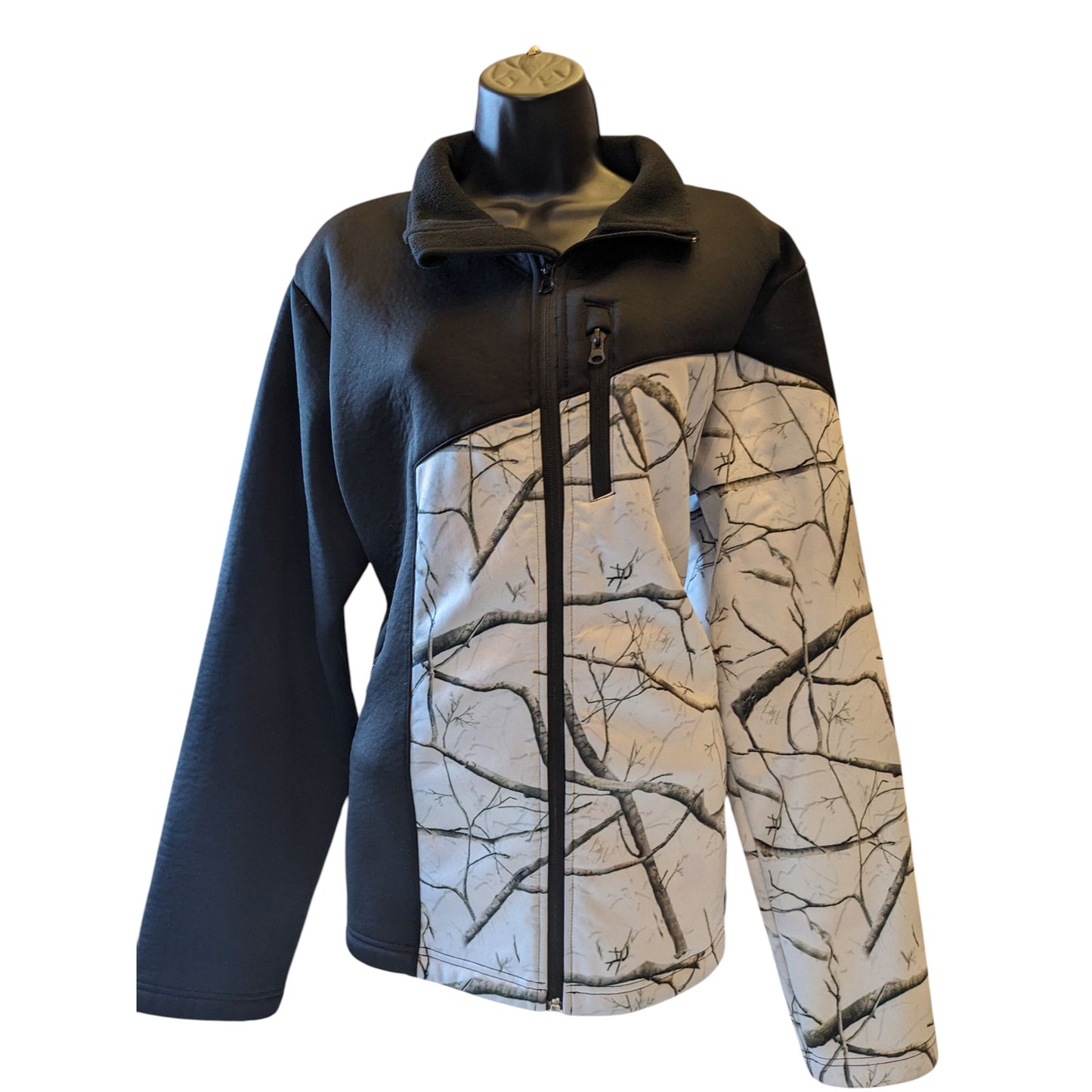 Legacy Huntress Jacket Women XL Camo Softshell Hunting Fleece Zip Up Windbreaker