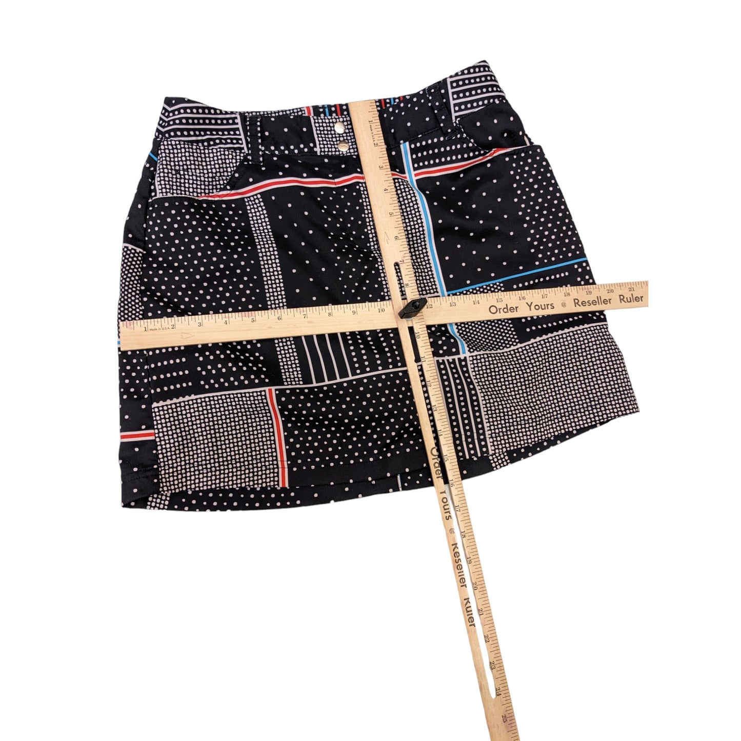 Slazenger Golf Shorts Womens 4 Skorts Activewear Geometric Belt Loop Athleisure