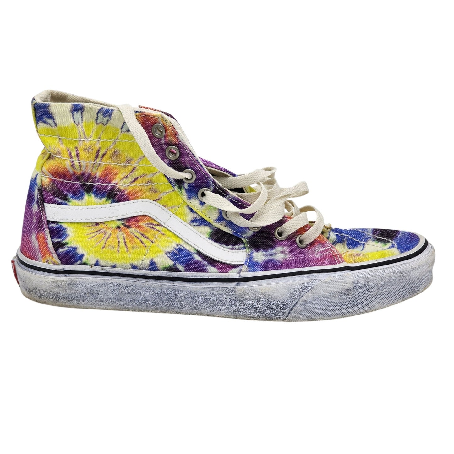 VANS Sk8 Hi Shoes Mens 11 Womens 12.5 Colorful Tie Dye High Tops Skate Sneakers