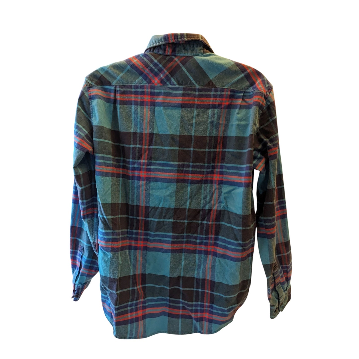 Burton Flannel Shirt Mens Large Plaid Button Up Long Sleeve Snowboarding Style