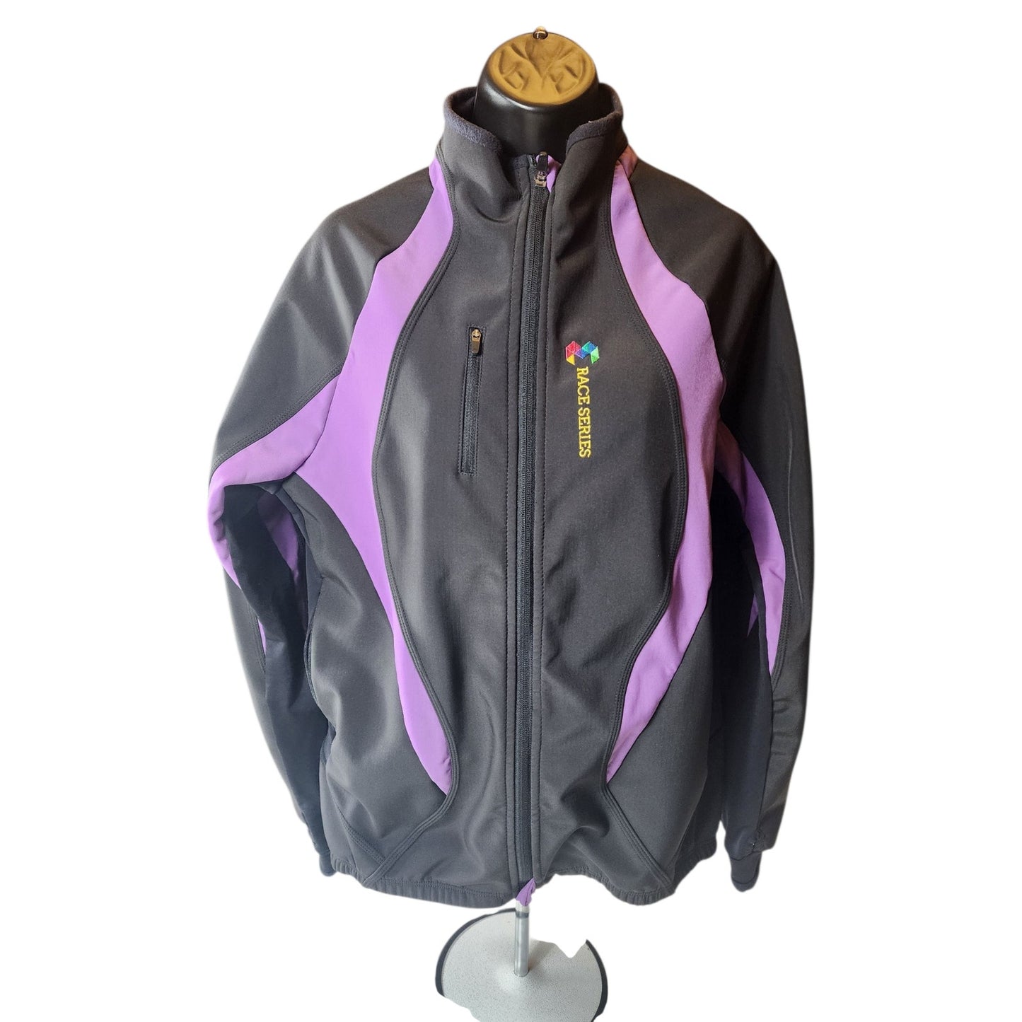 Team Ortho Jacket Womens Large Race Softshell Running Windbreaker Marathon