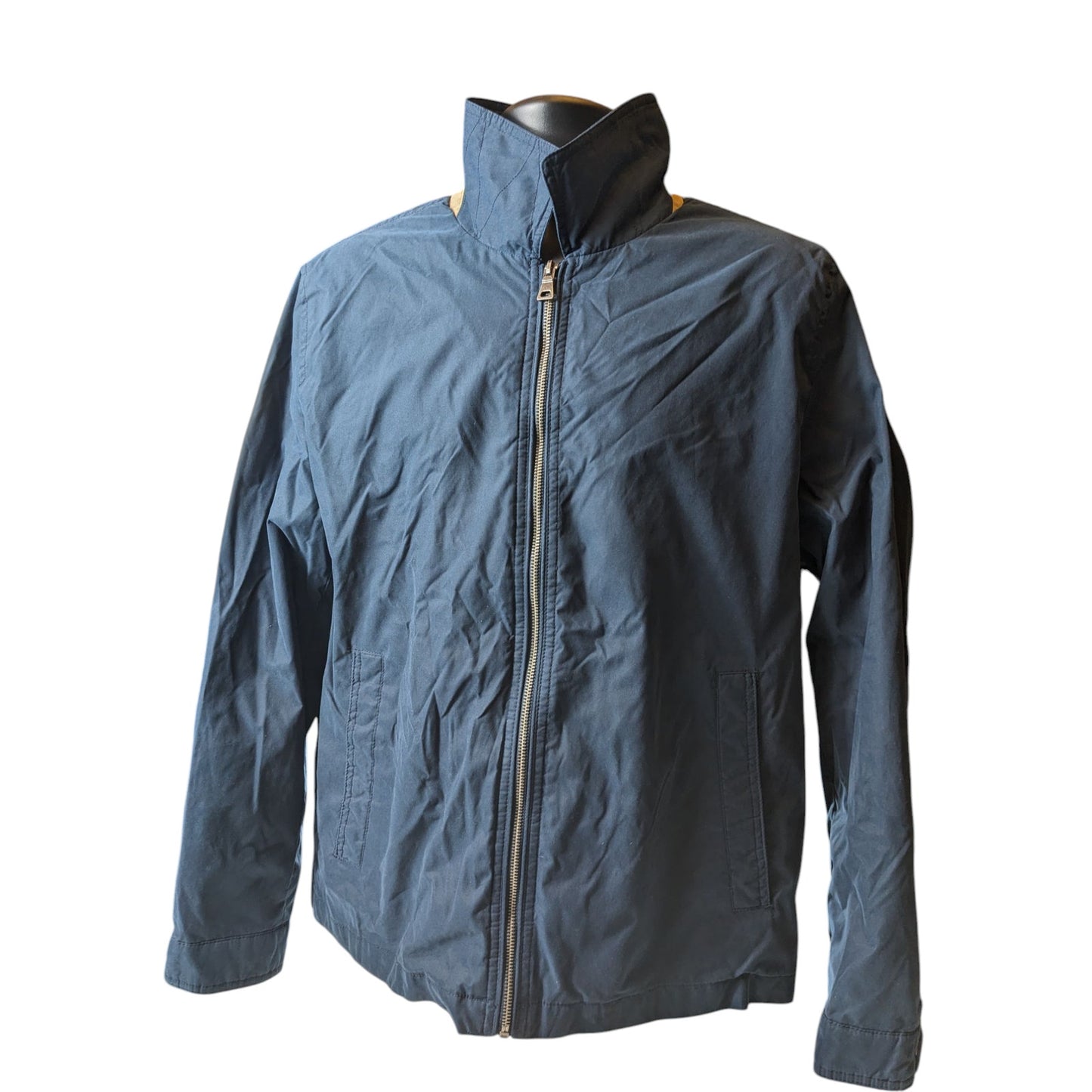 Black Rivet Jacket Men Large Lightweight Windbreaker Gingham Check Streetwear