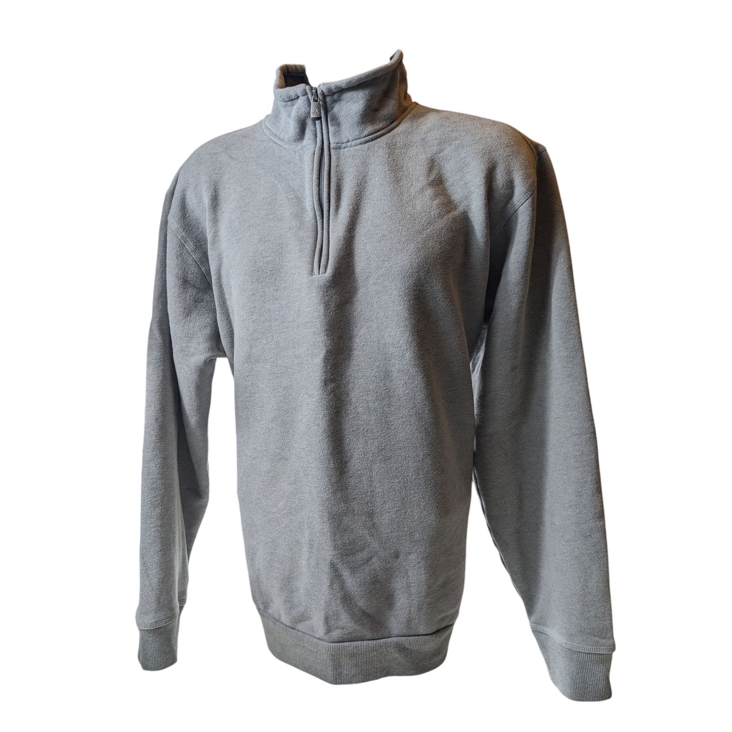 Arrow Sweatshirt Mens XL Quarter Zip Pullover Gray Fleece Lined Casual Classic