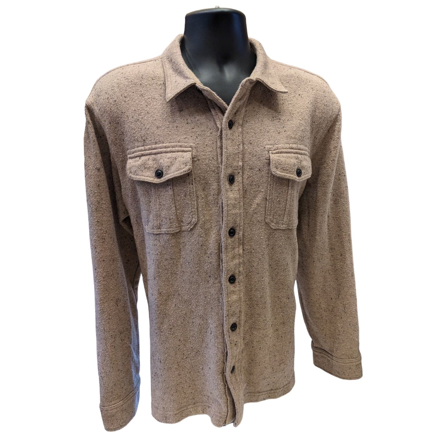 Lands End Shirt Jacket Mens XL 46-48 Shacket Long Sleeve Lumberjack Americana