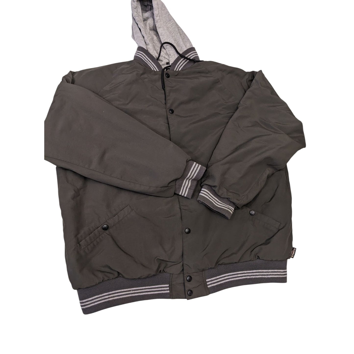 Guide Series Hooded Jacket Mens 2XLT Green Gray Zip Snap Fleece Hoodie Outdoor
