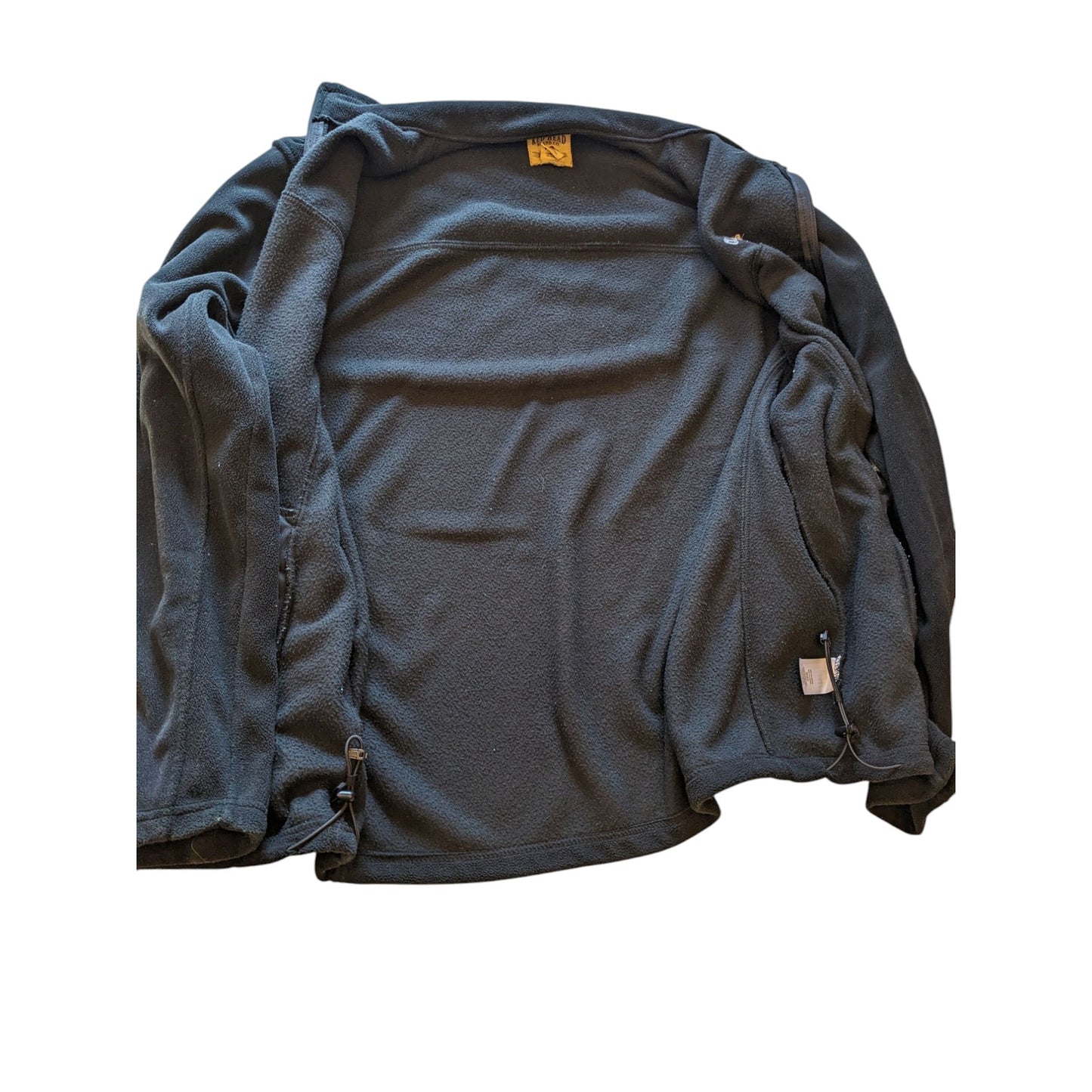 Redhead Fleece Jacket Mens XL Full Zip Black Outdoor Layer Hiking Field