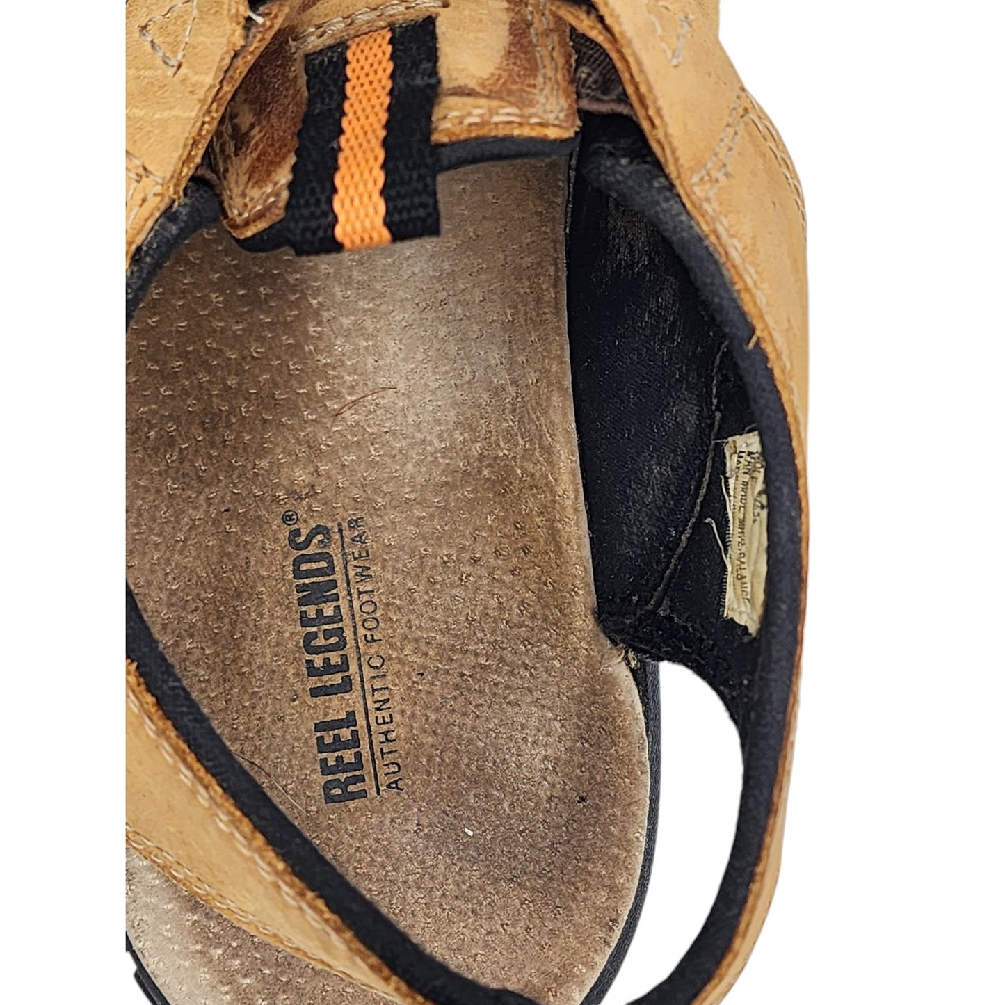 Reel Legends Sandals Fisherman Mens Size 9M Wolf Leather Outdoor Adjustable