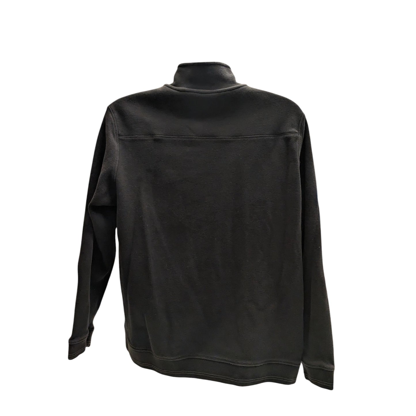 Tommy Bahama Pullover Mens Medium Black Cotton Sweatshirt Quarter Zip Casual