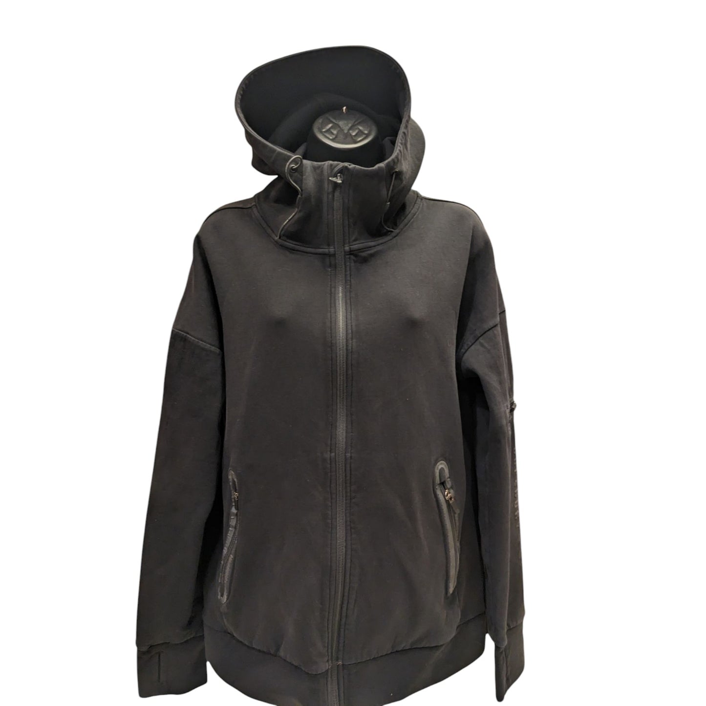Superdry Hoodie Men Medium Women Large Zip Athletic Sweatshirt Tech Activewear