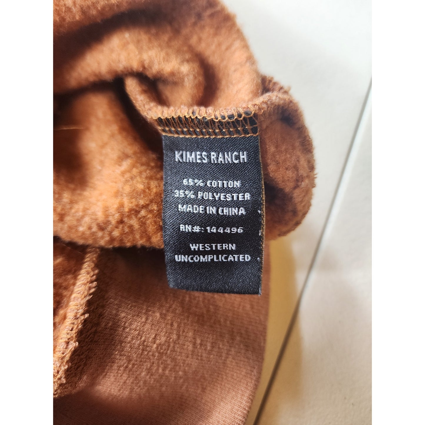 Kimes Ranch Hoodie Medium Sweatshirt Western Longhorn Pullover Ranch Kangaroo