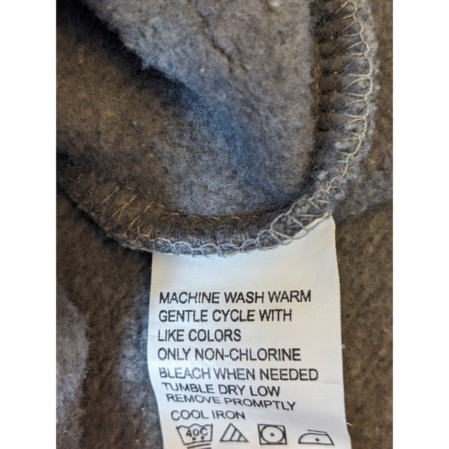 Arrow Sweatshirt Mens XL Quarter Zip Pullover Gray Fleece Lined Casual Classic