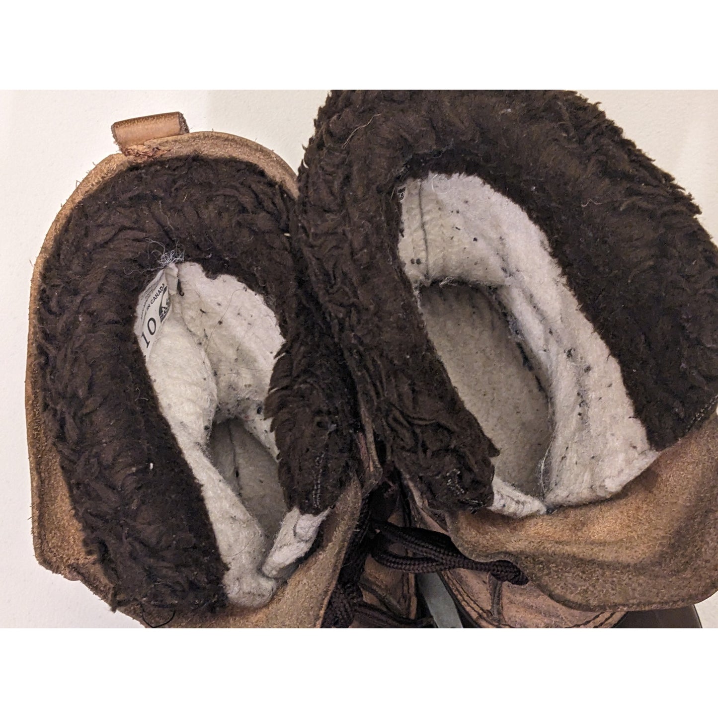 Sorel Kaufman Boots Womens Size 10 Winter Snow Leather Rubber Waterproof Canada