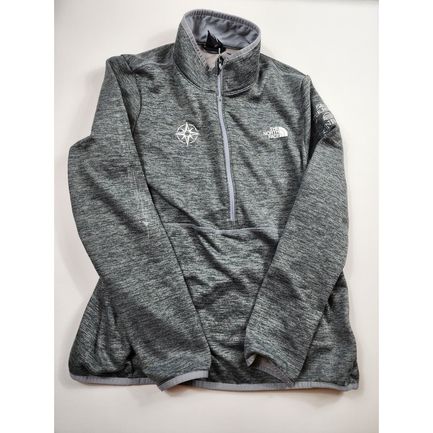 North Face Fleece Womens Large Athletic Zip Long Sleeve Performance Pullover Top