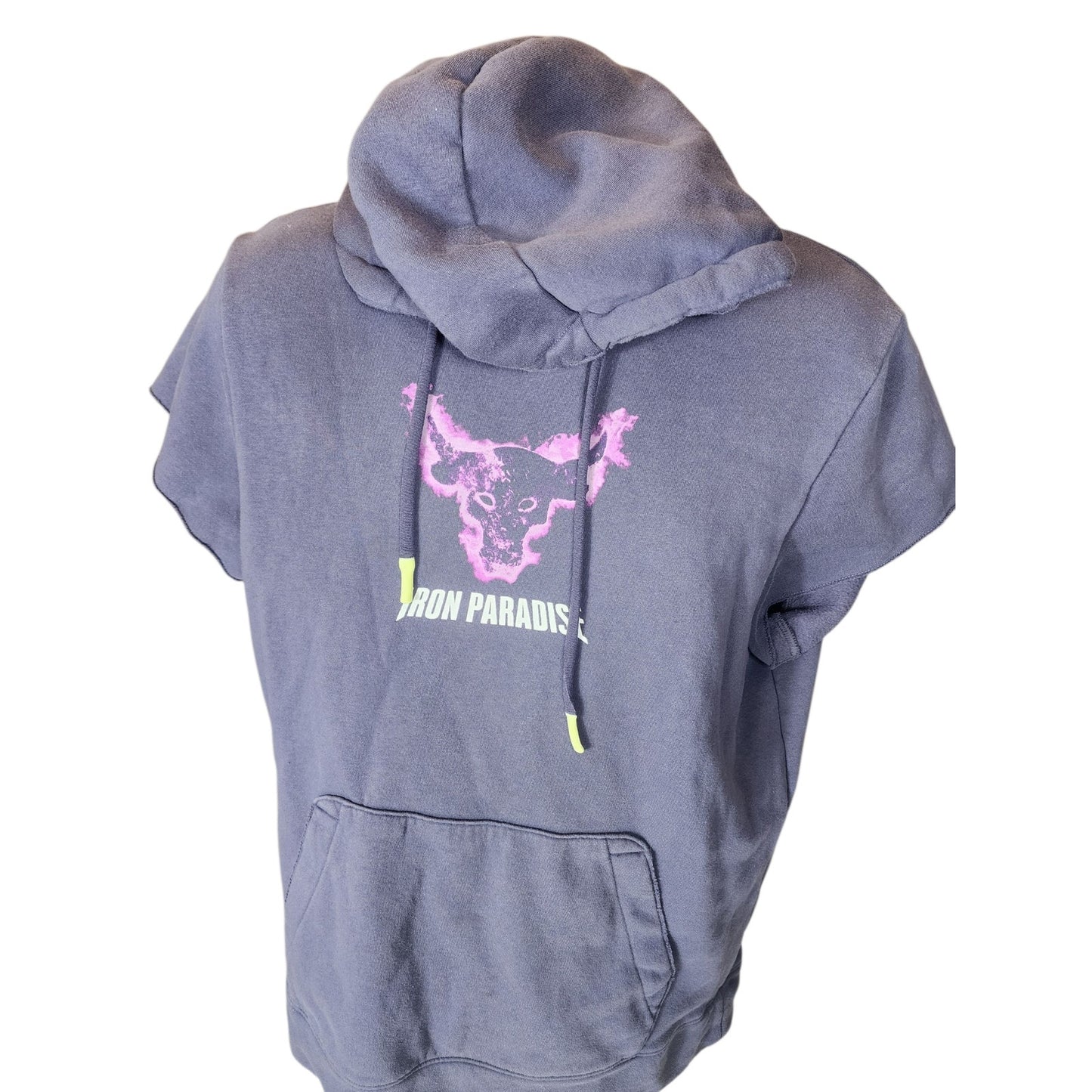 Under Armour Hoodie Project Rock Iron Paradise Men Medium ShortSleeve Sweatshirt
