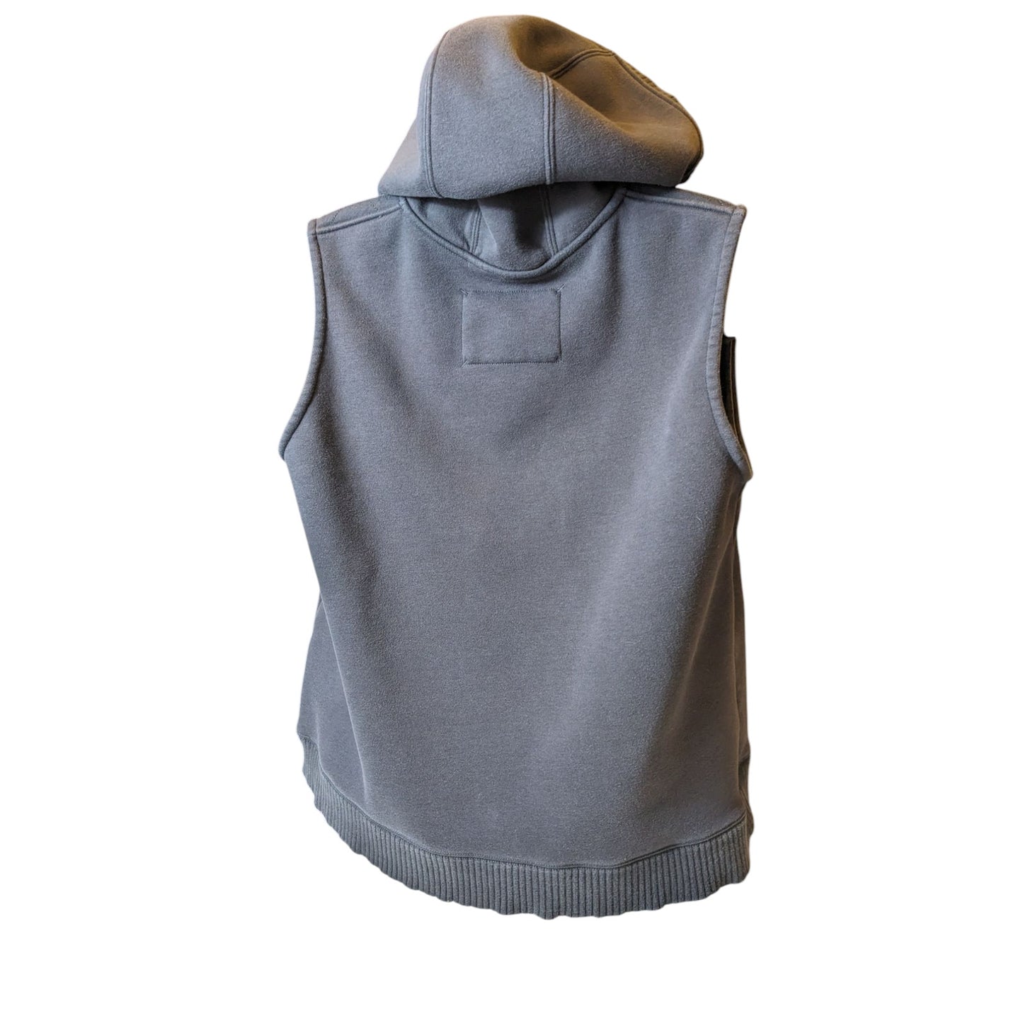 Cabelas Sleeveless Hoodie Vest Womens 2XL Mens XL Fleece Patches Streetwear Zip