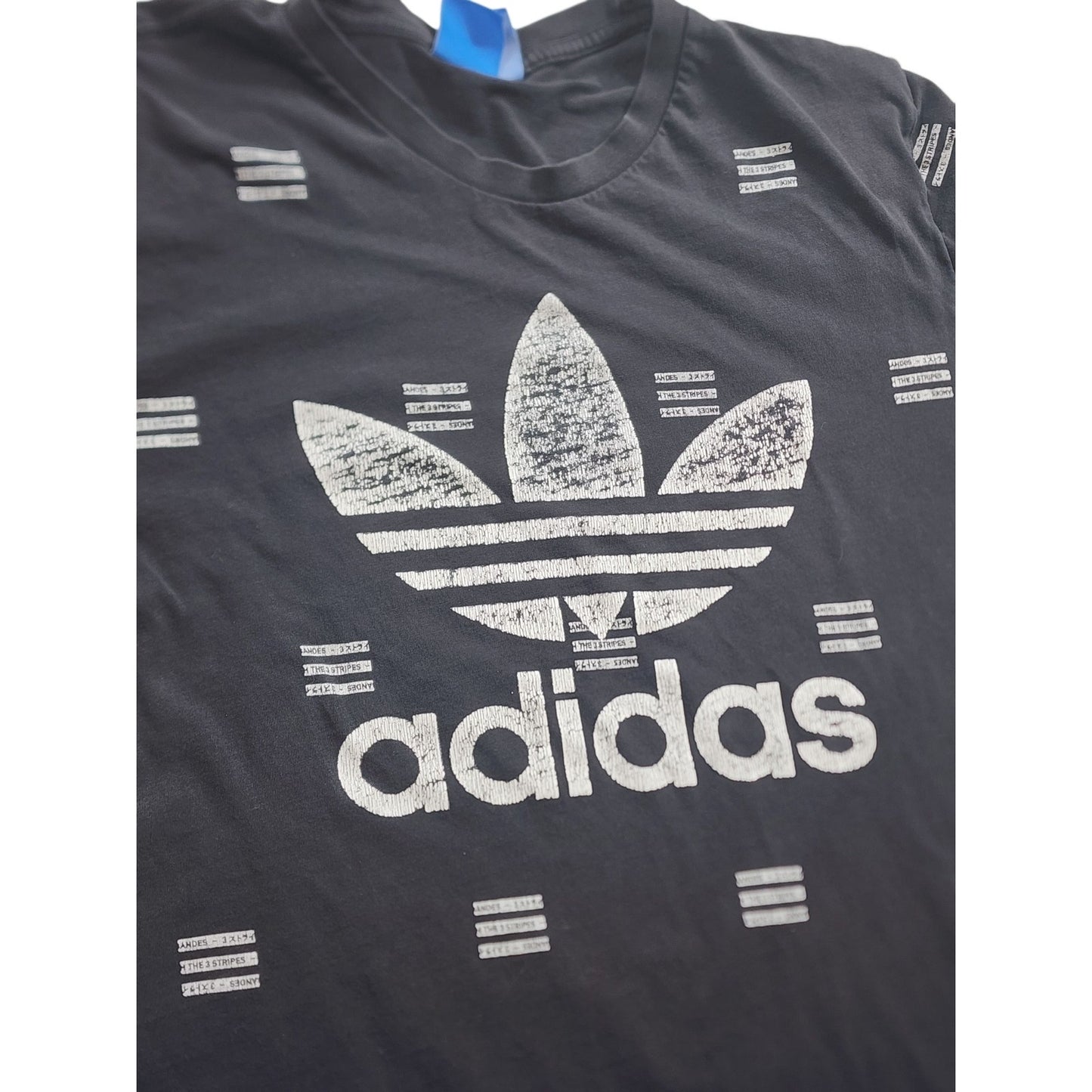 Adidas T Shirt Men Small Youth XL Trefoil Logo Graphic Streetwear Short Sleeve