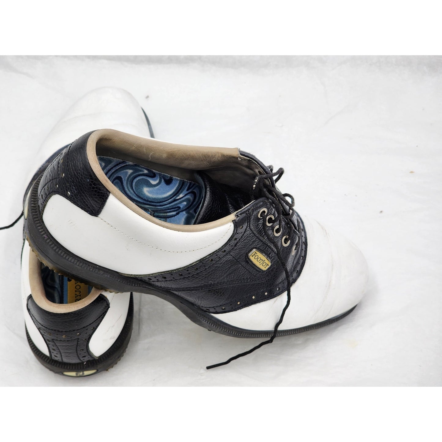 FootJoy Golf Shoes DryJoy Mens 9M Softspikes OptiFlex Lace Up Cleats 53597