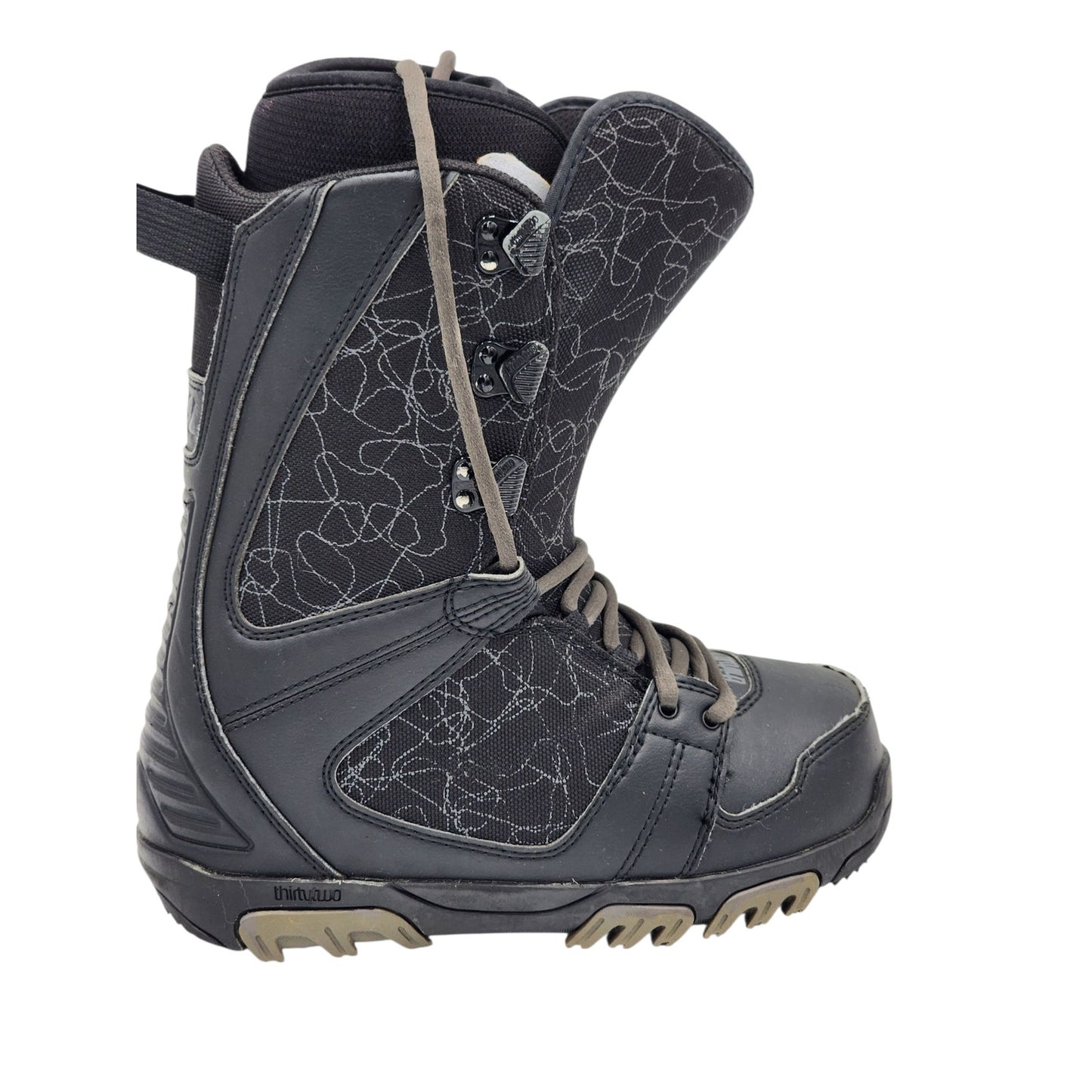 ThirtyTwo Prion Snowboard Boots Mens Size 6 Black Level 1 All Mountain Freestyle