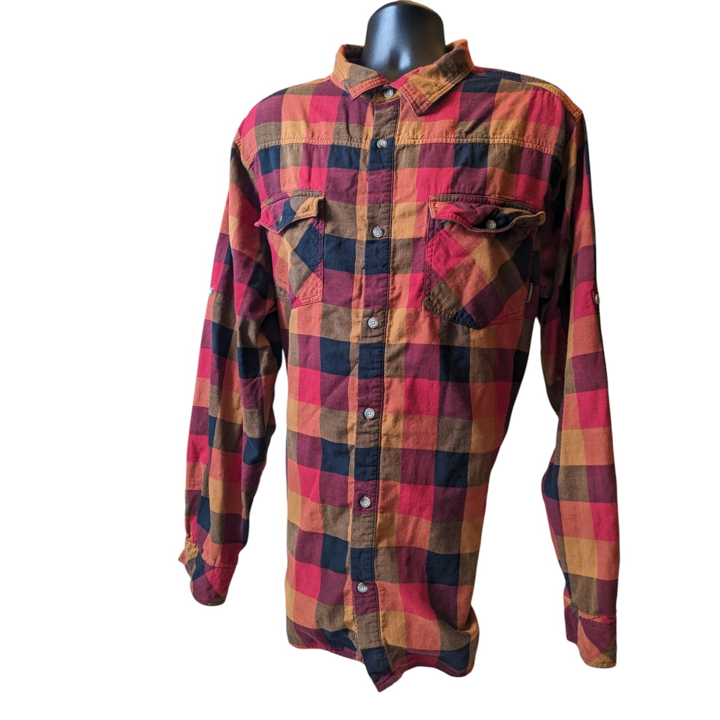 Legendary Whitetails Flannel Shirt Men 2XLT Buffalo Plaid Button Up Lumberjack