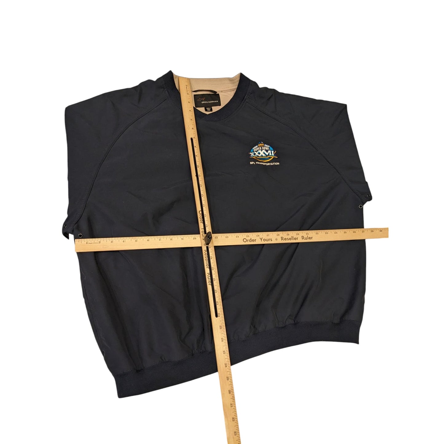 Greg Norman Pullover Super Bowl 37 NFL Transportation Men XXL Jacket Windbreaker