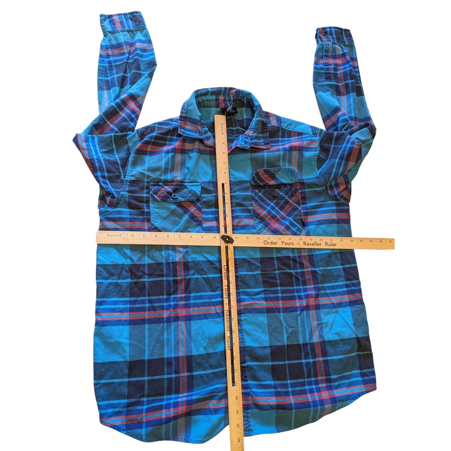 Burton Flannel Shirt Mens Large Plaid Button Up Long Sleeve Snowboarding Style