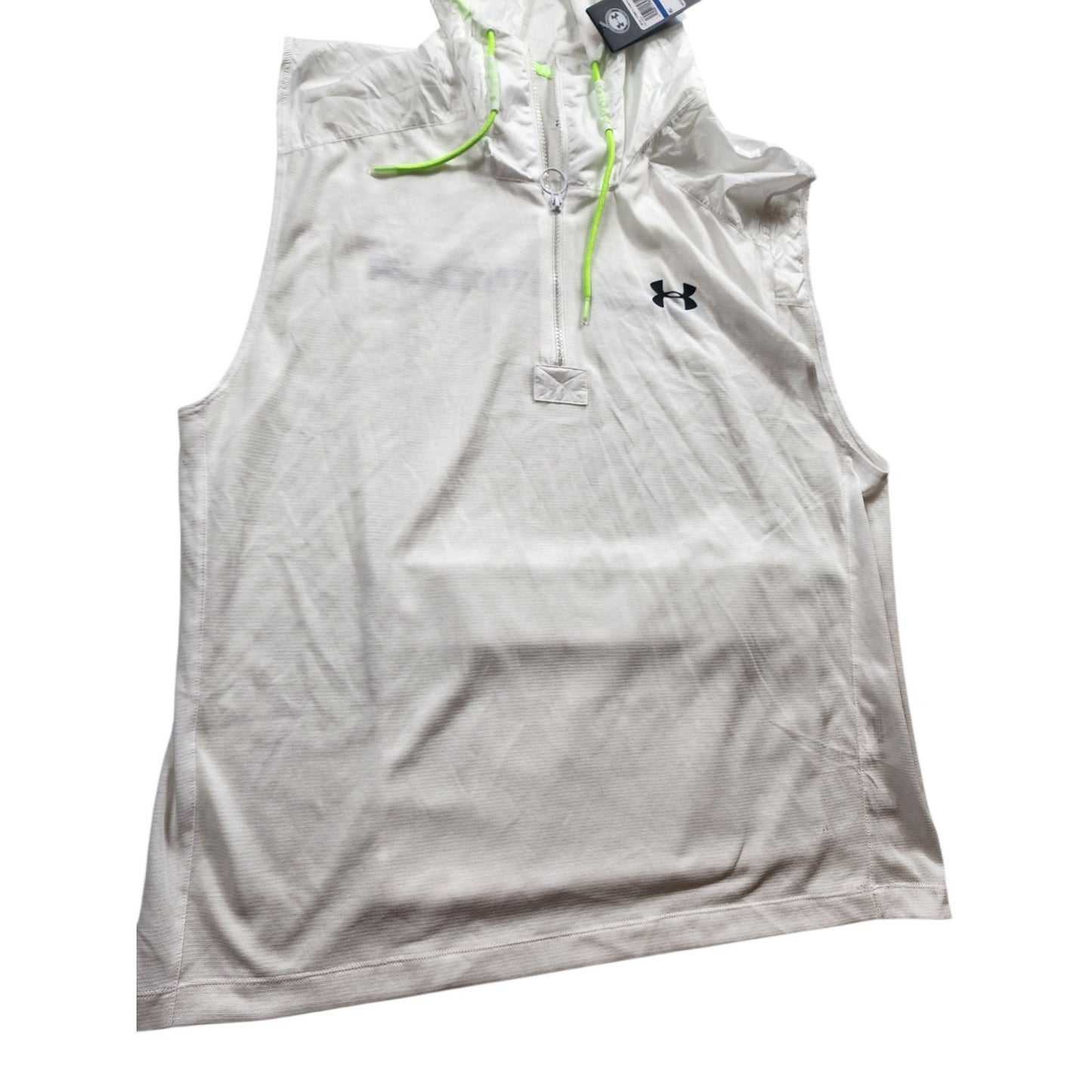 Under Armour XL Sleeveless Windbreaker Hoodie Activewear Gym Athleisure 1351063