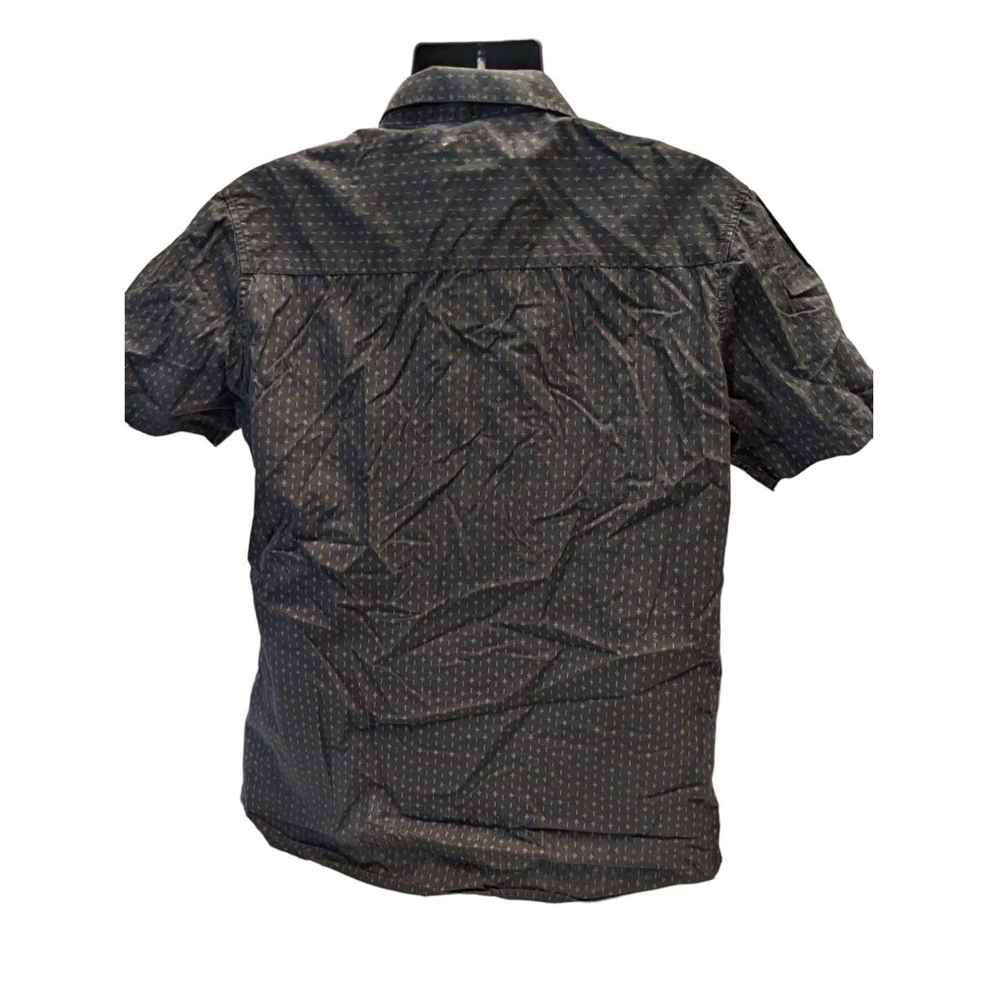 Franky Max Shirt Mens XL Short Sleeve Button Casual Collared Geometric Pattern