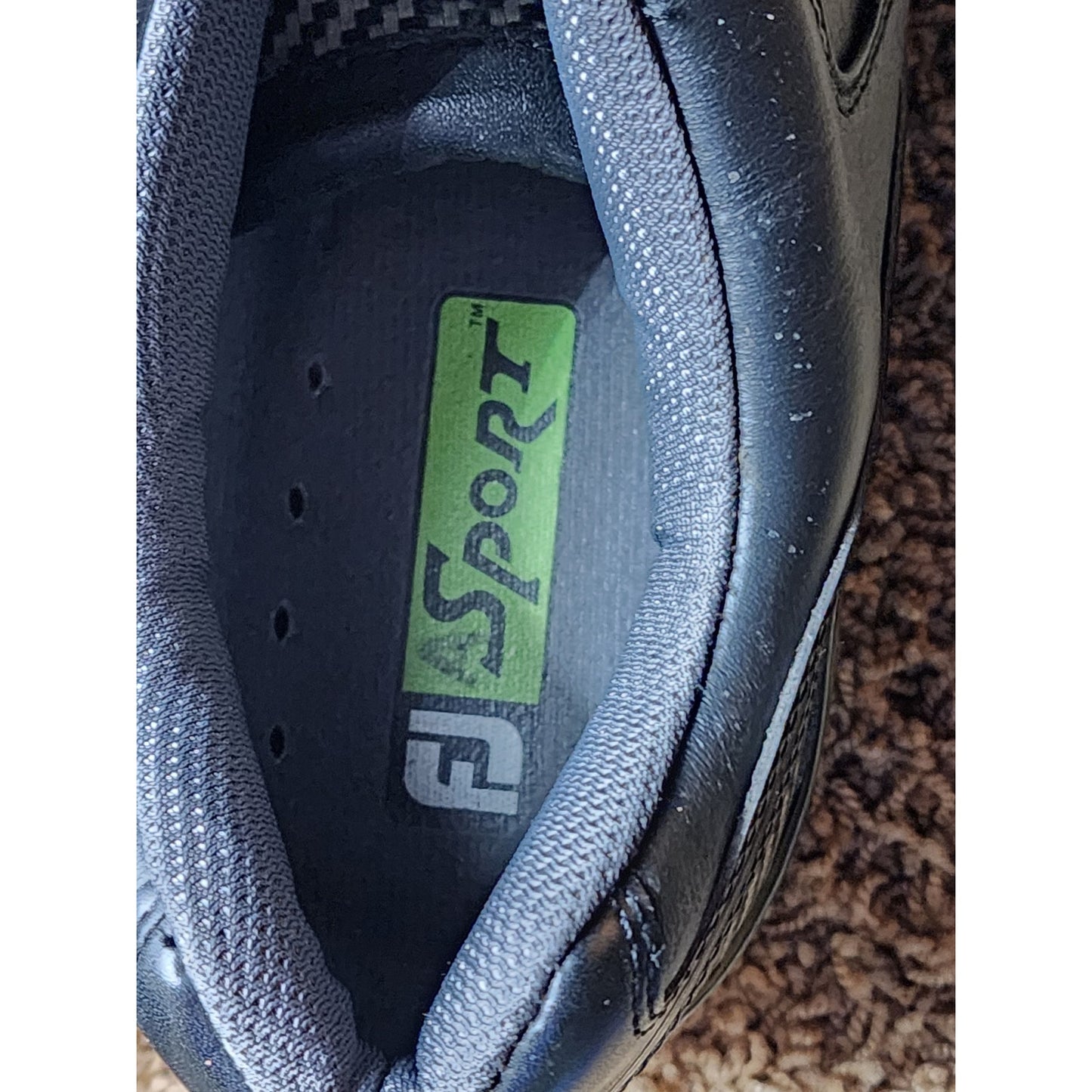 FootJoy Sport Golf Shoes Mens 11M Leather Flex Zone Spikes Cleats Athletic 53145