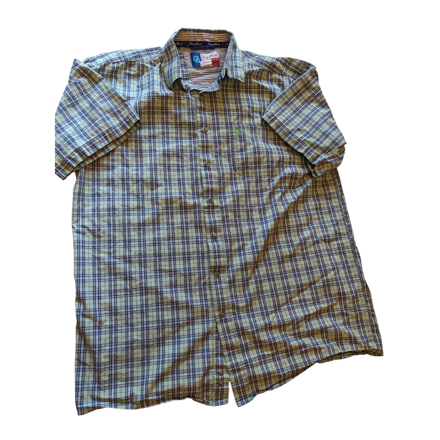 Wrangler Cowboy Cut Shirt Men 2XL ShortSleeve Plaid Western Button George Strait