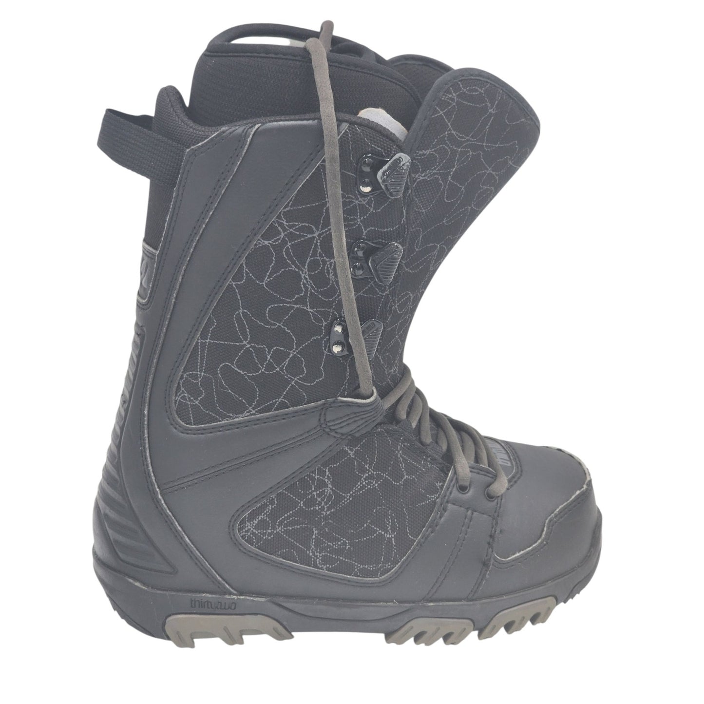 ThirtyTwo Prion Snowboard Boots Mens Size 6 Black Level 1 All Mountain Freestyle