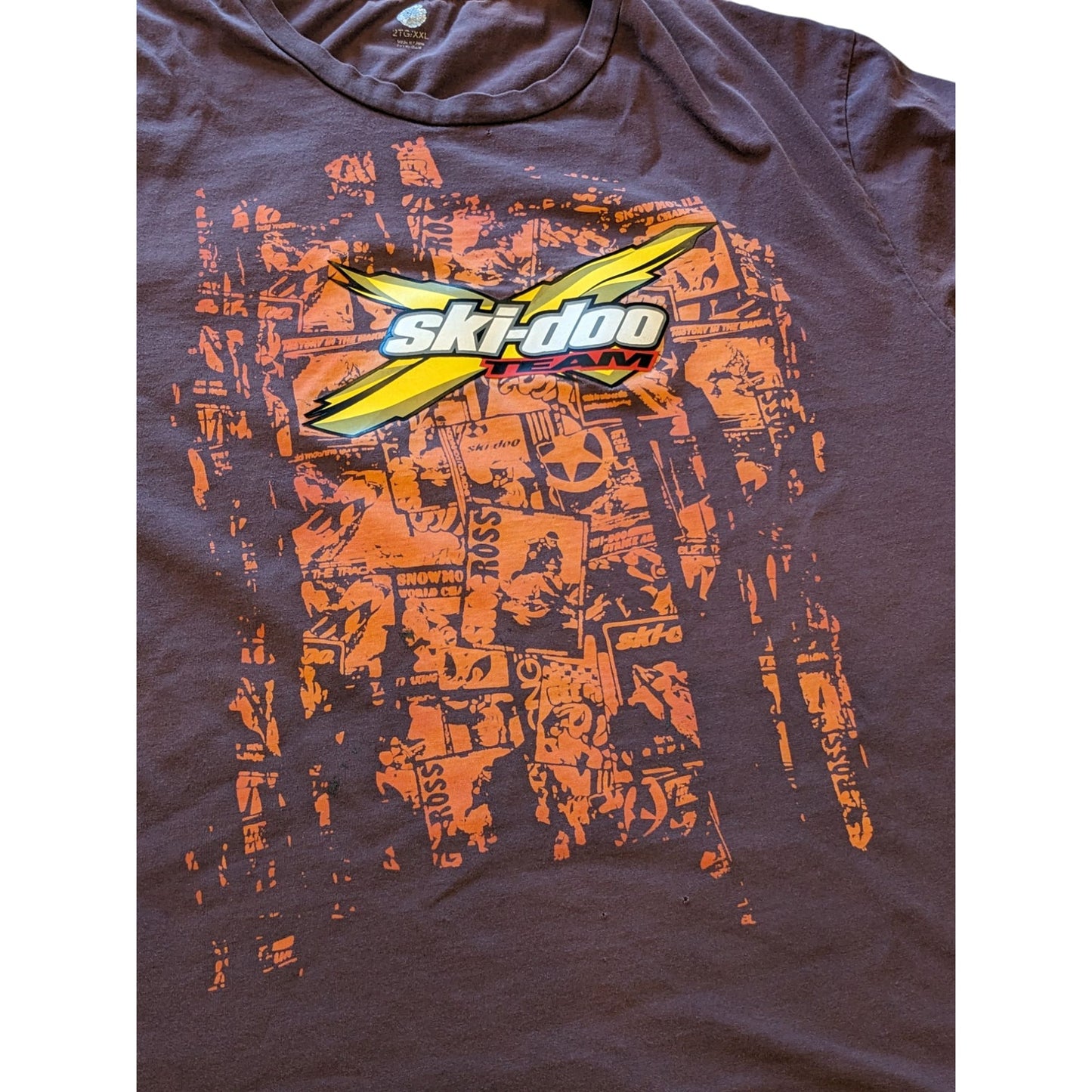 Ski Doo Team Graphic T Shirt Men XXL Snowmobile Motocross ROTAX Powersport Tee