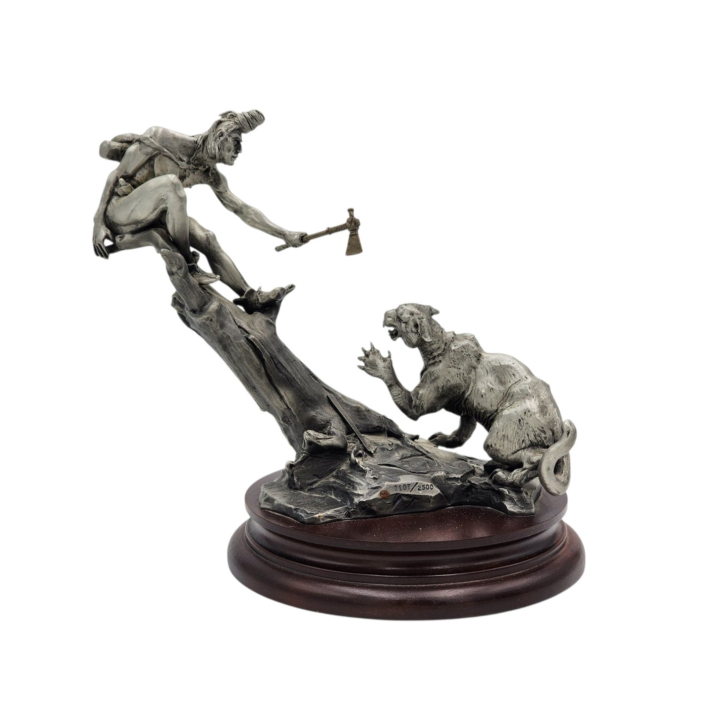 Chilmark Gros Ventre Moment of Truth Michael Boyett 82 Pewter Sculpture Western