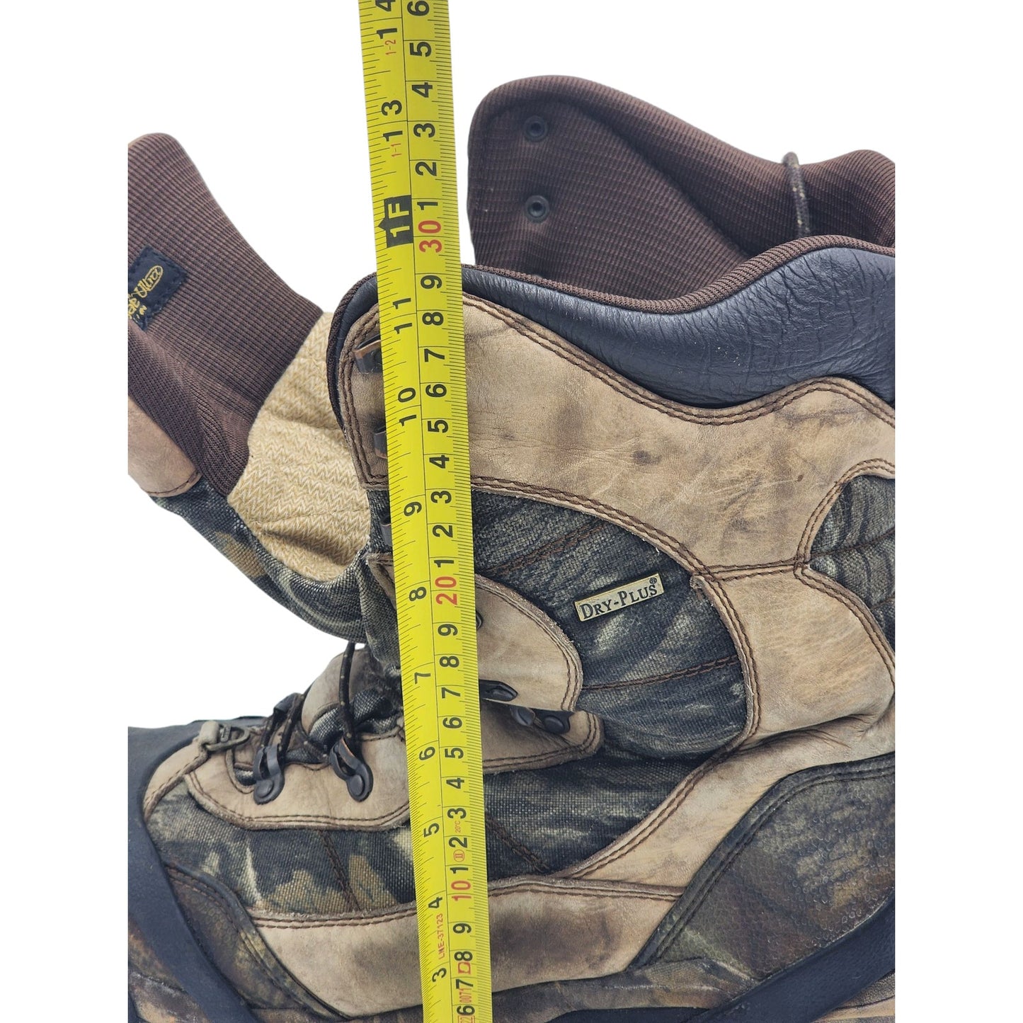 Cabelas Dry Plus Hunting Boots Mens 12D Waterproof Thinsulate Camo 83-0667