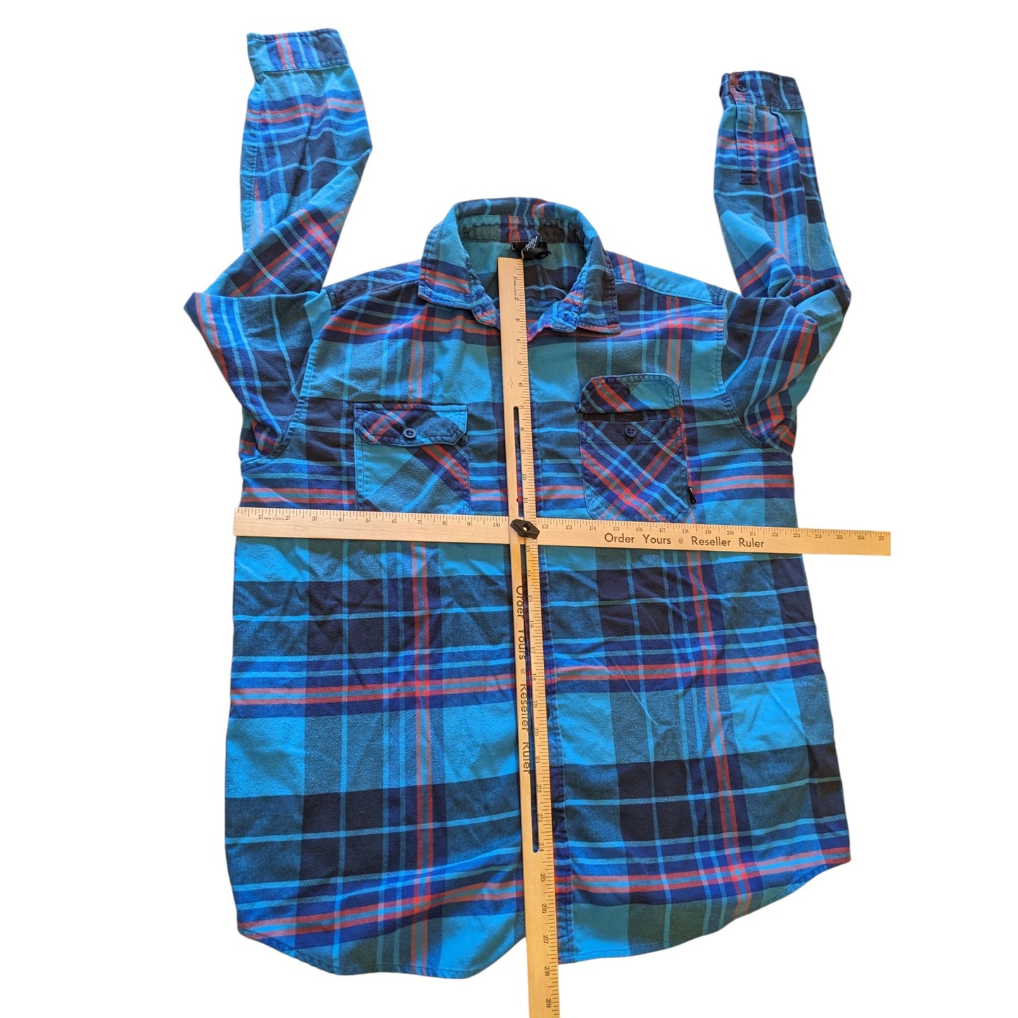 Burton Flannel Shirt Mens Large Plaid Button Up Long Sleeve Snowboarding Style