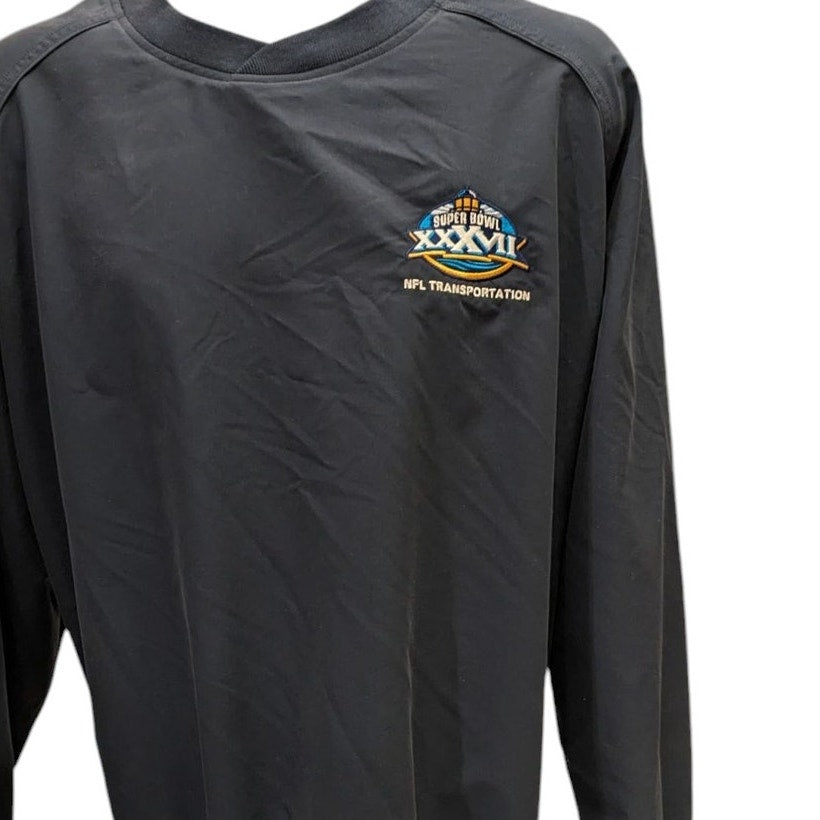 Greg Norman Pullover Super Bowl 37 NFL Transportation Men XXL Jacket Windbreaker
