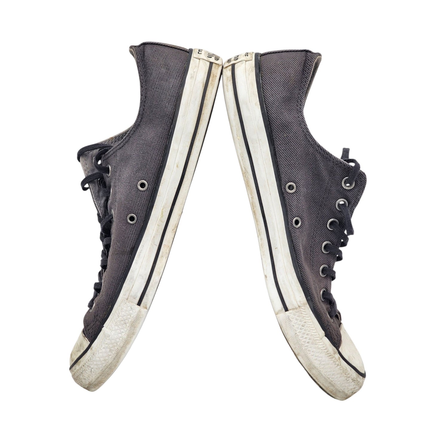 Converse Chuck Taylor Low Top Shoes Mens 12 Womens 14 Gray Grunge Skater 150350F