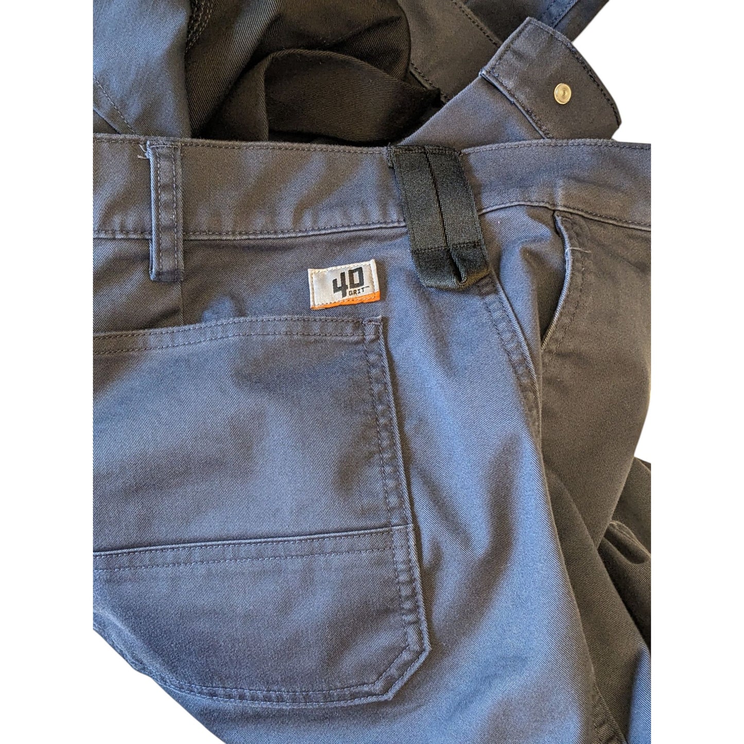 Duluth Trading 40 Grit Mens Slim Fit Work Pants 38x32 Cargo Utility Durable