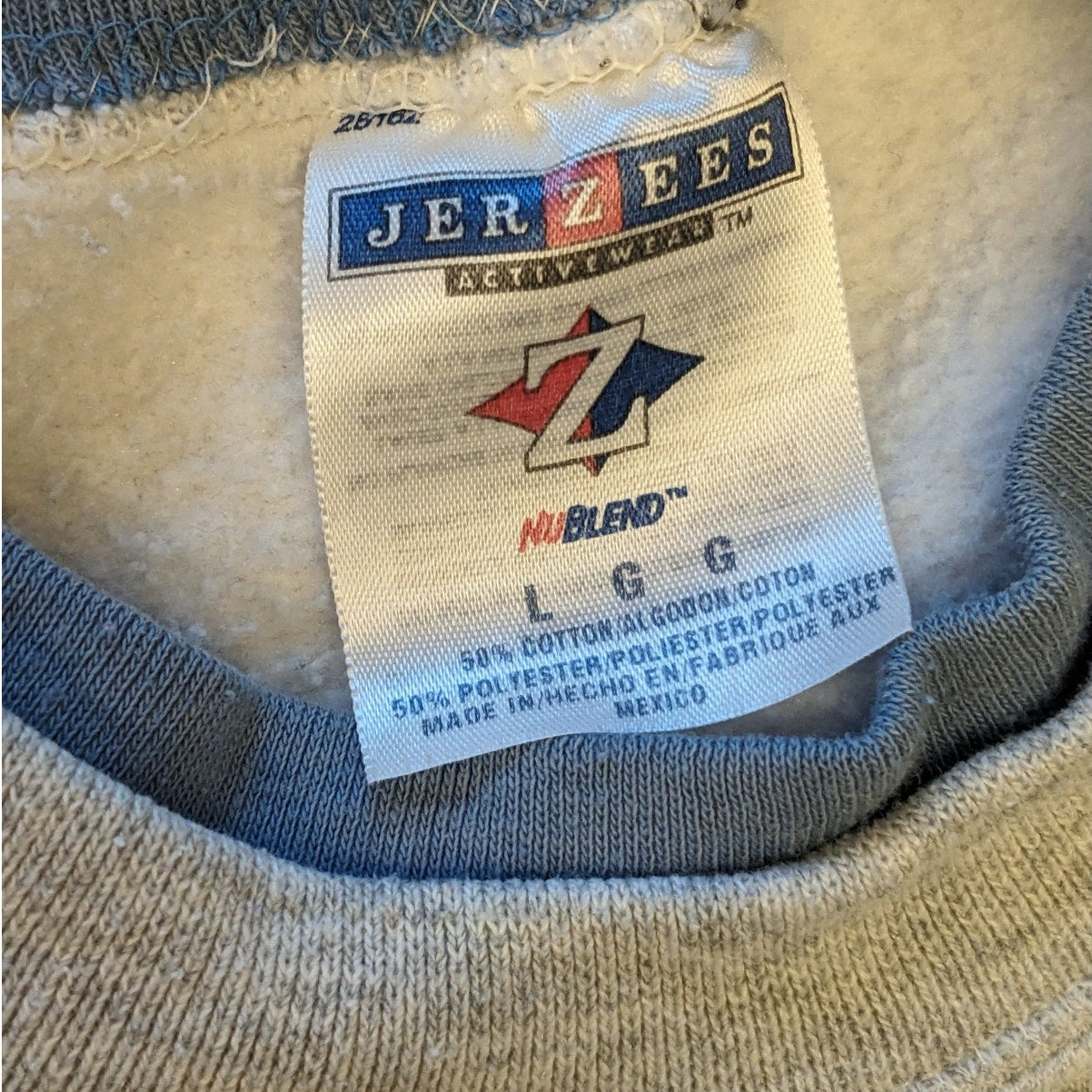 Vintage Jerzees Sweatshirt Women Large Embroidered Floral Pullover Retro 90s