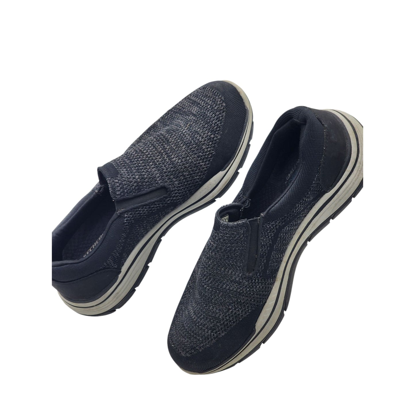 Skechers Shoes Mens 10.5 Black Slip On Sneakers Air Cooled Memory Foam Go Walk
