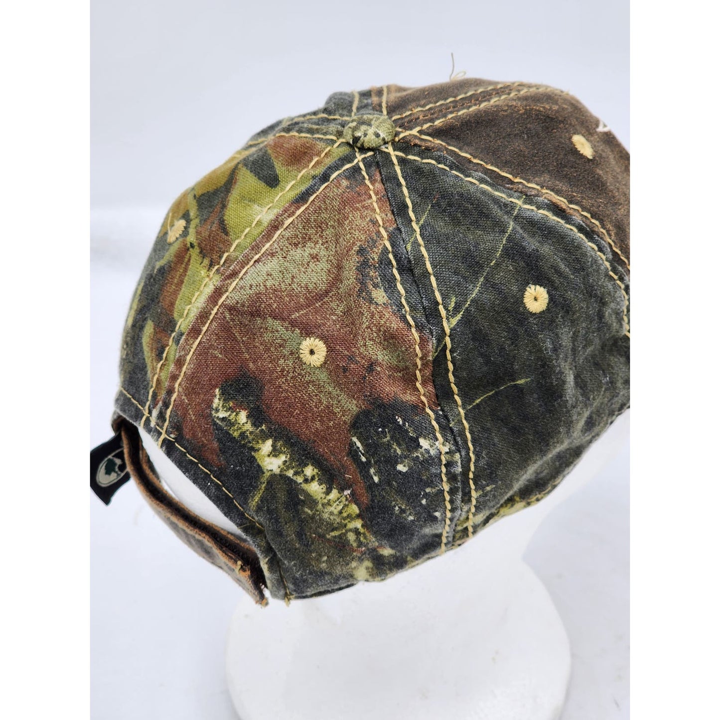 Port Authority Hat STMA Knights Baseball Cap Camo Distressed Adjustable Strap
