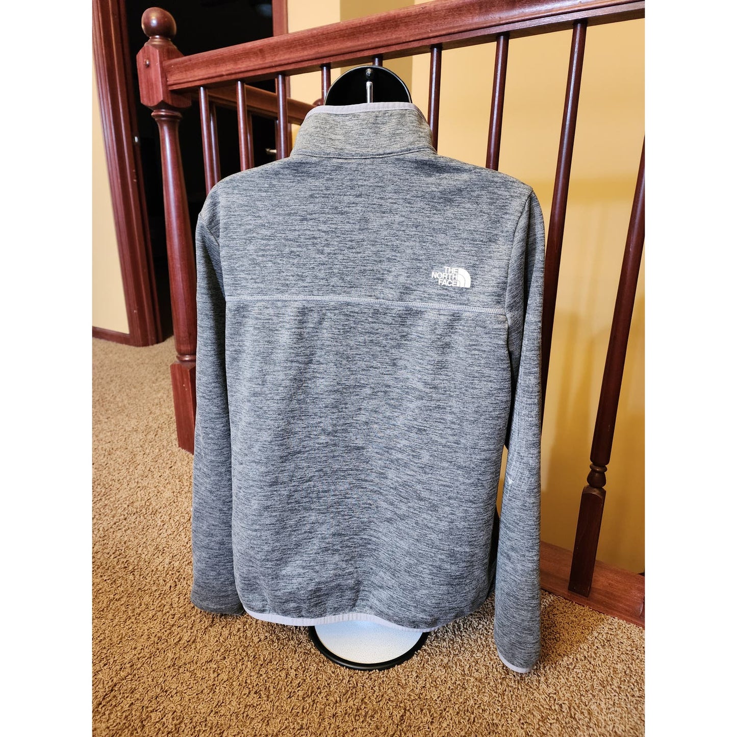 North Face Fleece Womens Large Athletic Zip Long Sleeve Performance Pullover Top