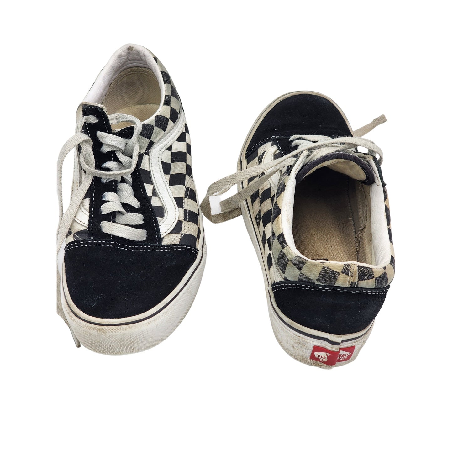 VANS Off the Wall Shoes Checkerboard Womens 7.5 Mens 6 Skater Low Top Sneakers