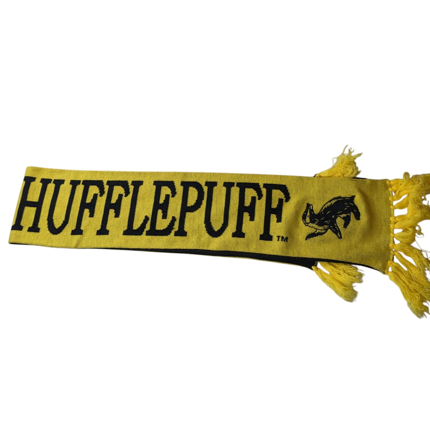 Harry Potter Hufflepuff House Scarf Black Yellow Acrylic Cosplay Costume Nerd