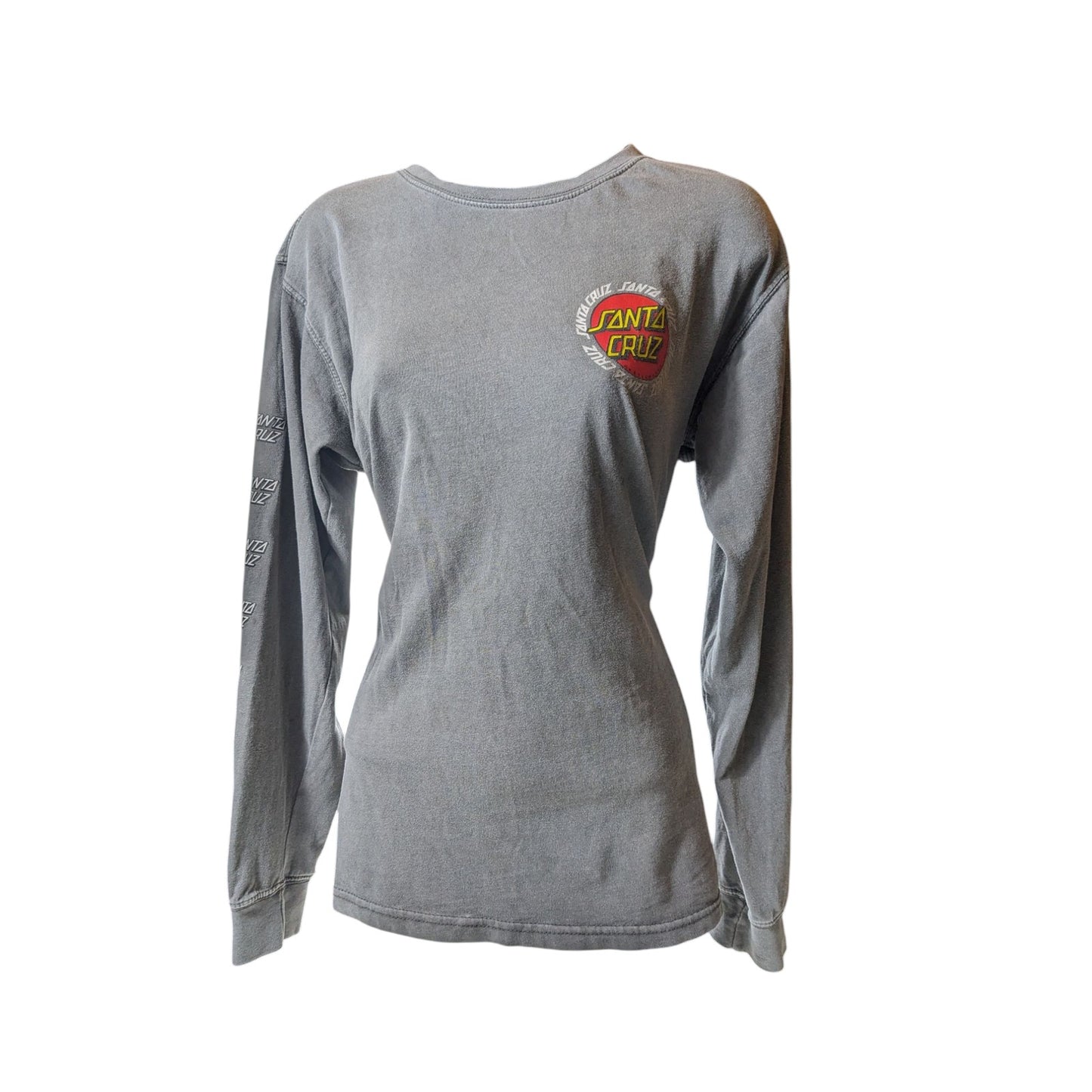 Santa Cruz Long Sleeve Logo Shirt Mens Medium Womens Large Skater Graphic Tee