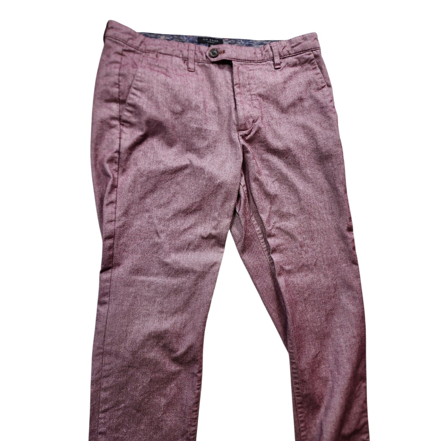 Ted Baker London Mens 33R Pants Slim Fit Trousers Flat Front Business Casual